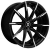 22x9 Lexani CSS-15 Gloss Black w/ Machined Tips 5x115 15mm