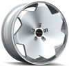 (Clearance - No Returns) 24x10 Giovanna Masiss Silver Machined 5x120 20mm
