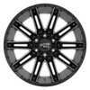 (Clearance - No Returns) 22x10 Moto Metal MO998 Kraken Gloss Black Milled 8x170 -18mm