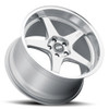 18x10.5 ESR AP5 Hyper Silver w/ Machined Lip (Flow Form) 5x4.5/114.3 22mm