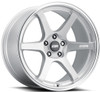 18x9.5 ESR AP6 Hyper Silver w/ Machined Lip (Flow Form) 5x4.5/114.3 22mm