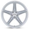(Clearance - No Returns) 20x10 Foose CF8 Gloss Silver F174 5x115 20mm