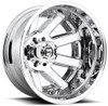 20x8.25 Fuel Off-Road Maverick Chrome Dually Rear Outer D536 8X6.5/165 -240MM 121.5 C.B.