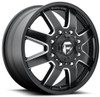 20x8.25 Fuel Off-Road Maverick Matte Black w/ Milled Accent Dually Front D538 8X210 122MM 154.3 C.B.
