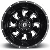 20x8.25 Fuel Off-Road Cleaver Gloss Black Milled Dually Rear Outer D574 8X6.5/165 -221MM 117.0 C.B.