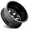 20x8.25 Fuel Off-Road Cleaver Gloss Black Milled Dually Rear Outer D574 8X200 -202MM 142.0 C.B.
