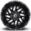 20x8.25 Fuel Off-Road Triton Black Milled Dually Rear Outer D581 8X210 -195MM 154.3 C.B.