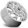 (Clearance - No Returns) 22x8.25 Fuel Off-Road Runner Chrome Dually Front D740 8X200 105MM 142.0 C.B.