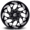 (Clearance - No Returns) 22x8.25 Fuel Off-Road Runner Gloss Black Milled Dually Rear Outer D741 8X6.5/165 -265MM 121.5 C.B.