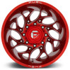 (Clearance - No Returns) 22x8.25 Fuel Off-Road Runner Candy Red Milled Dually Rear Outer D742 8X210 -220MM 154.3 C.B.