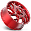 (Clearance - No Returns) 20x8.25 Fuel Off-Road Runner Candy Red Milled Dually Front D742 8X6.5/165 105MM 121.5 C.B.