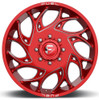 (Clearance - No Returns) 20x8.25 Fuel Off-Road Runner Candy Red Milled Dually Front D742 8X6.5/165 105MM 121.5 C.B.