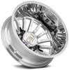 22x8.25 Cali Off-Road Summit Dually Rear 9110D Polished w/ Milled Spokes 8X200 -192MM 142.0 C.B.