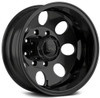 17x6.5 ION Alloy Dually Rear 167 Matte Black 8X210 -142MM 154.2 C.B.