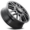 22x8.25 Mayhem Cogent Dually Front 8107D Gloss Black w/ Milled Spokes 8X200 115MM 142.0 C.B.
