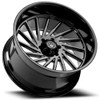 24x12 Artem Off-Road A205 Curvus Gloss Black (Flow Formed) (* May Require Trimming) 6x5.5/139.7 -44mm