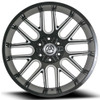20x10 Artem Off-Road A202 Brutus Gloss Black Milled 5x5/127 5x5.5/139.7 -19mm