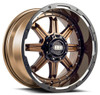 20X9 GRID Off-Road GD10 Gloss Bronze w/ Black Lip 5x5/127 5x5.5/139.7 15mm-1700083585