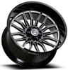 24x14 Artem Off-Road A204 DIV Gloss Black Milled (* May Require Trimming) 6x135 6x5.5/139.7 -76mm