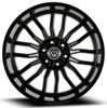 22x12 Artem Off-Road A204 DIV Gloss Black (* May Require Trimming) 6x135 6x5.5/139.7 -44mm