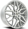 20x10 Modern Luxury ML3 Gloss Silver Machined 5x112 45mm