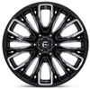 17x9 Fuel Off-Road Rebar 6 Gloss Black Milled D849 6x135 -12mm