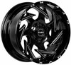 20x10 Lexani Off-Road Insane Gloss Black Milled 8x6.5/165 -18mm