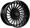 22x12 Lexani Off-Road Uno Gloss Black (* May Require Trimming) 8x170 -44mm