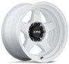 (Clearance - No Returns) 17x8.5 KMC KM728 Gloss White 6x135 18mm