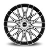17x7.5 DRW D21 Gloss Black Machined Face 4x100 4x4.5/114.3 38mm