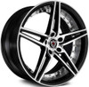 20x9 Marquee M3258 Gloss Black Machined 5x4.5/114.3 35mm