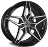 18x9 Marquee M3259 Gloss Black Machined 5x4.5/114.3 38mm