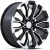 26x10 Performance Replicas PR211 Gloss Black Machined 6x5.5/139.7 31mm