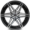 22x9.5 Marquee M3259B Gloss Black Machined 6x135 25mm
