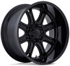 20x9 Fuel Off-Road Darkstar Matt Black w/ Gloss Black Lip FC853  8x6.5/165 1mm