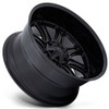 20x9 Fuel Off-Road Darkstar Matt Black w/ Gloss Black Lip FC853  8x6.5/165 1mm