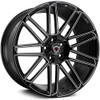 19x9.5 Marquee M3767 Gloss Black Milled 5x4.5/114.3 38mm