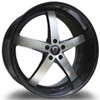 22x9 Marquee M5330B Gloss Black Machined 5x120 15mm
