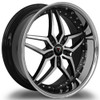 20x9 Marquee M5331 Gloss Black Machined w/ Chrome Stainless Steel Lip 5x4.5/114.3 32mm