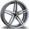 22x10.5 Marquee M5334 Silver Machined 5x4.5/114.3 40mm