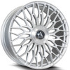 22x9 AZAD AZ301 Brushed Silver 5x112 5x115 18mm