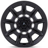 22x10.5 Asanti ABL-41 Satin Black w/ Gloss Black Face 5x115 5x120 18mm