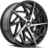18x8 Mazzi Freestyle 377 Gloss Black Machined 5x4.25/108 35mm