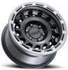 18x9 Raceline 957BS Halo Satin Black w/ Silver Ring 8x6.5/165 18mm