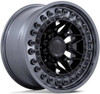 17x9 Black Rhino Alpha Matte Black w/ Gunmetal Lip 6x5.5/139.7 0mm
