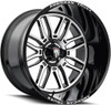 20x10 American Truxx AT1915 Restless Gloss Black Machined 5x5/127 -25mm