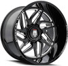 20x9 American Truxx AT1917 Goliath Matte Black Milled Spokes 8x170 -12mm