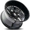 24x14 American Truxx AT1917 Goliath Matte Black Milled Spokes (* May Require Trimming) 8x6.5/165 -76mm