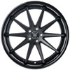 20x9 Rohana RFC10 Matte Black w/ Gloss Black Lip (Flow Formed) 5x112 25mm