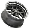 17x8 Ridler 610 Grey w/ Polished Lip 5x4.75/120.7 0mm